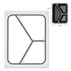Traysealer matrix  HENDI  Driedelige container 227x178 mm