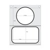 Matrice de scellage   HENDI  2 recipients  1x 178x113 mm  1x o115 mm 