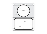 Matrice de scellage   HENDI  2 recipients  1x 178x113 mm  1x o115 mm 