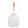 Pizzaschep vierkant geperforeerd met korte handgreep  HENDI  350x710mm