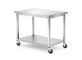 Mobiele tafel  met plank   geschroefd  HENDI  Kitchen Line  1000x700x H 850mm