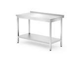 Wandtafel met plank   geschroefd  diepte 700 mm  HENDI  Profi Line  1200x700x H 850mm