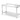 Wandtafel met plank   geschroefd  diepte 700 mm  HENDI  Profi Line  1600x700x H 850mm