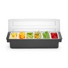 Boite a ingredients - 6 bacs  BarUp  480x150x H 100mm