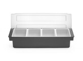 Boite a ingredients - 4 bacs  BarUp  480x150x H 100mm