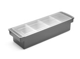 Boite a ingredients - 4 bacs  BarUp  480x150x H 100mm