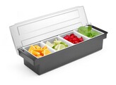 Boite a ingredients - 4 bacs  BarUp  480x150x H 100mm