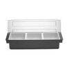 Boite a ingredients - 3 bacs  BarUp  Noir  480x150x H 100mm
