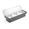 Boite a ingredients - 3 bacs  BarUp  Noir  480x150x H 100mm