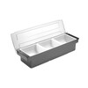 Boite a ingredients - 3 bacs  BarUp  Noir  480x150x H 100mm