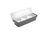 Boite a ingredients - 3 bacs  BarUp  Noir  480x150x H 100mm
