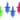 Doorschenkers  BarUp  2 blauw  2 rood  2 groen  Rood  6 st