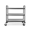 Serveerwagen mat zwart  HENDI  905x585x H 945mm