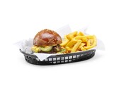 Paniers de service style fast-food  HENDI  Noir  6 u.  272x175x H 38mm
