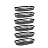 Paniers de service style fast-food  HENDI  Noir  6 u.  272x175x H 38mm