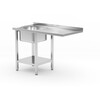 Table avec evier  espace pour lave-vaisselle et etagere  HENDI  Droit  1200x700x H 850mm
