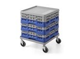 Onderstel voor universele rekken van 500x500 mm  AmerBox  Lichtgrijs  500x500x H 180mm