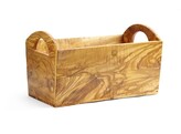 Boite a pain en bois d olivier  HENDI  245x198x H 194mm