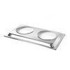 Plateau-support pour 2 bacs bains-marie  HENDI  Plateau-support  GN 1/1  530x325x H 30mm