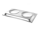 Plateau-support pour 2 bacs bains-marie  HENDI  Plateau-support  GN 1/1  530x325x H 30mm
