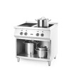 Inductiefornuis met 4 kookplaten  HENDI  400V/17000W  800x720x H 854mm