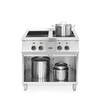 Inductiefornuis met 4 kookplaten  HENDI  400V/17000W  800x720x H 854mm