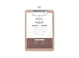 Protege-menu clipboard  HENDI  125x180mm