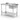 Spoeltafel met legplank  met bouten  HENDI  Kitchen Line  Spoelbak aan de rechterkant  1000x600x H 850mm