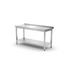 Table de travail murale avec etagere - vissee  profondeur   600 mm  HENDI  Kitchen Line  600x600x H 850mm