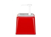Sausdispenser met pomp  HENDI  2 5L  Rood  230x210x H 327mm