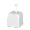 Sausdispenser met pomp  HENDI  2 5L  Rood  230x210x H 327mm
