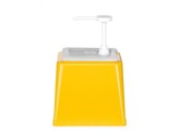 Distributeur de sauces avec pompe  HENDI  2 5L  Jaune  230x210x H 327mm