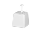 Distributeur de sauces avec pompe  HENDI  2 5L  Blanc  230x210x H 327mm