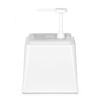 Distributeur de sauces avec pompe  HENDI  2 5L  Blanc  230x210x H 327mm