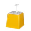 Distributeur de sauces avec pompe  HENDI  2 5L  Blanc  230x210x H 327mm