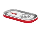 Couvercle gastronorme avec bord en silicone  HENDI  Kitchen Line  GN 1/3  325x176mm