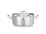 Kookpan laag - met deksel  HENDI  Profi Line  2 8L   200x H 90mm