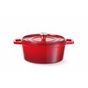 Cocotte en fonte emaillee  HENDI  3 7L  Rouge  317x240x H 105mm