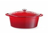 Cocotte en fonte emaillee  HENDI  6 88L  Rouge  405x255x H 134mm