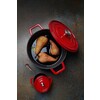 Cocotte en fonte emaillee  HENDI  6 88L  Rouge  405x255x H 134mm
