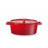 Cocotte en fonte emaillee  HENDI  4 4L  Rouge  365x290x H 115mm