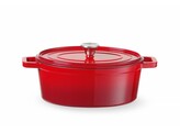 Cocotte en fonte emaillee  HENDI  4 4L  Rouge  365x290x H 115mm
