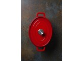 Cocotte en fonte emaillee  HENDI  4 4L  Rouge  365x290x H 115mm
