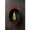 Cocotte en fonte emaillee  HENDI  4 4L  Rouge  365x290x H 115mm