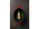 Cocotte en fonte emaillee  HENDI  4 4L  Rouge  365x290x H 115mm