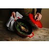 Cocotte en fonte emaillee  HENDI  4 4L  Rouge  365x290x H 115mm