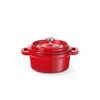 Cocotte en fonte emaillee  HENDI  0 27L  Rouge  130x100x H 48mm