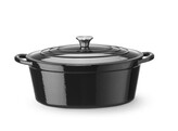 Cocotte en fonte emaillee  HENDI  0 27L  Rouge  130x100x H 48mm