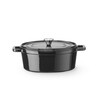 Cocotte en fonte emaillee  HENDI  4 4L  Noir  365x290x H 115mm