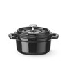 Cocotte en fonte emaillee  HENDI  0 27L  Noir  130x100x H 48mm